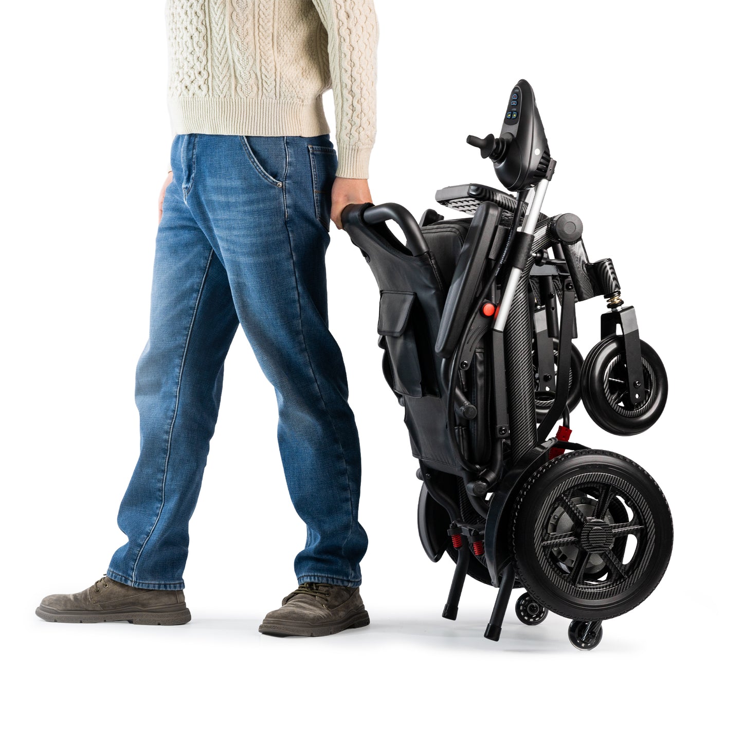 D03 Light Weight Travel Airplne Folding Electric Wheel Chair