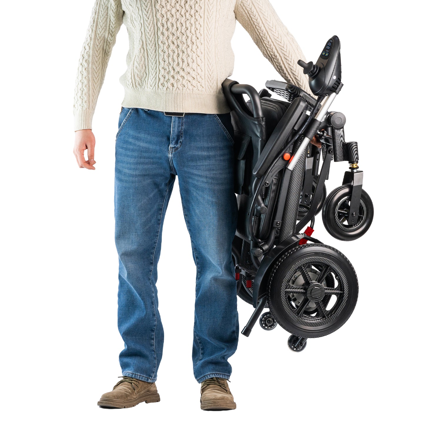 D03 Light Weight Travel Airplne Folding Electric Wheel Chair