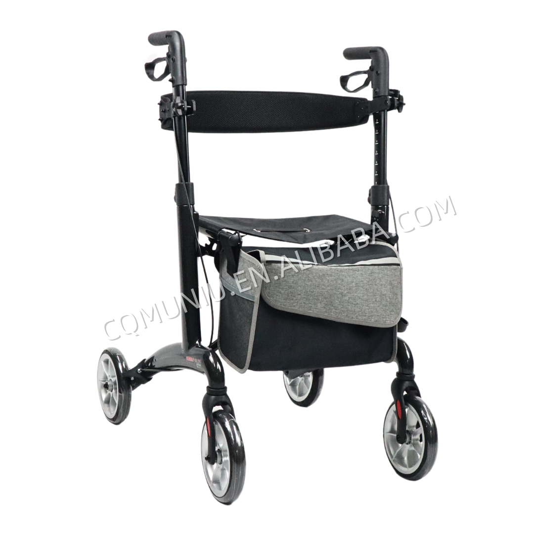 MN8890 Light Bariatric Carbon Fiber Rollator Folding Walker