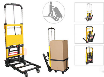 MN-11A Aluminum Alloy Electric Stair Climber Hand Trolley 24V Lithium Battery 160kg Capacity Up/Down Stairs Hospital