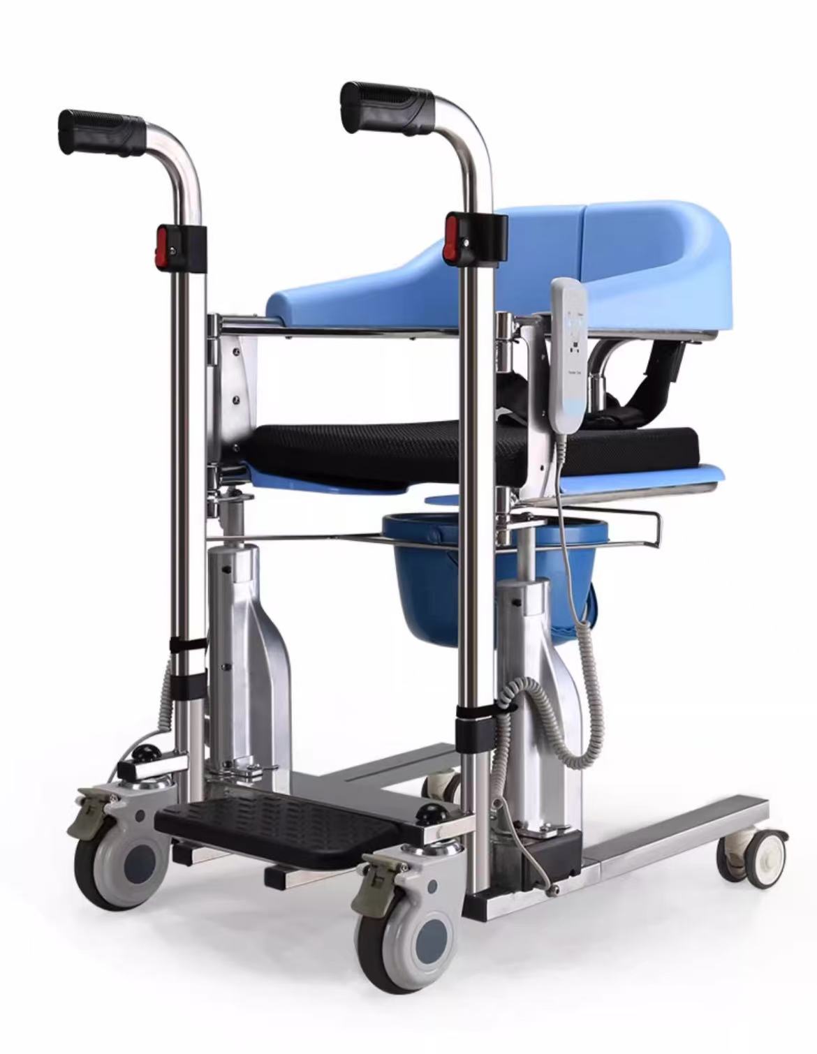 MN260 Waterproof Stainless Steel Hydraulic Patient Lifting Transfer Chair Elderly