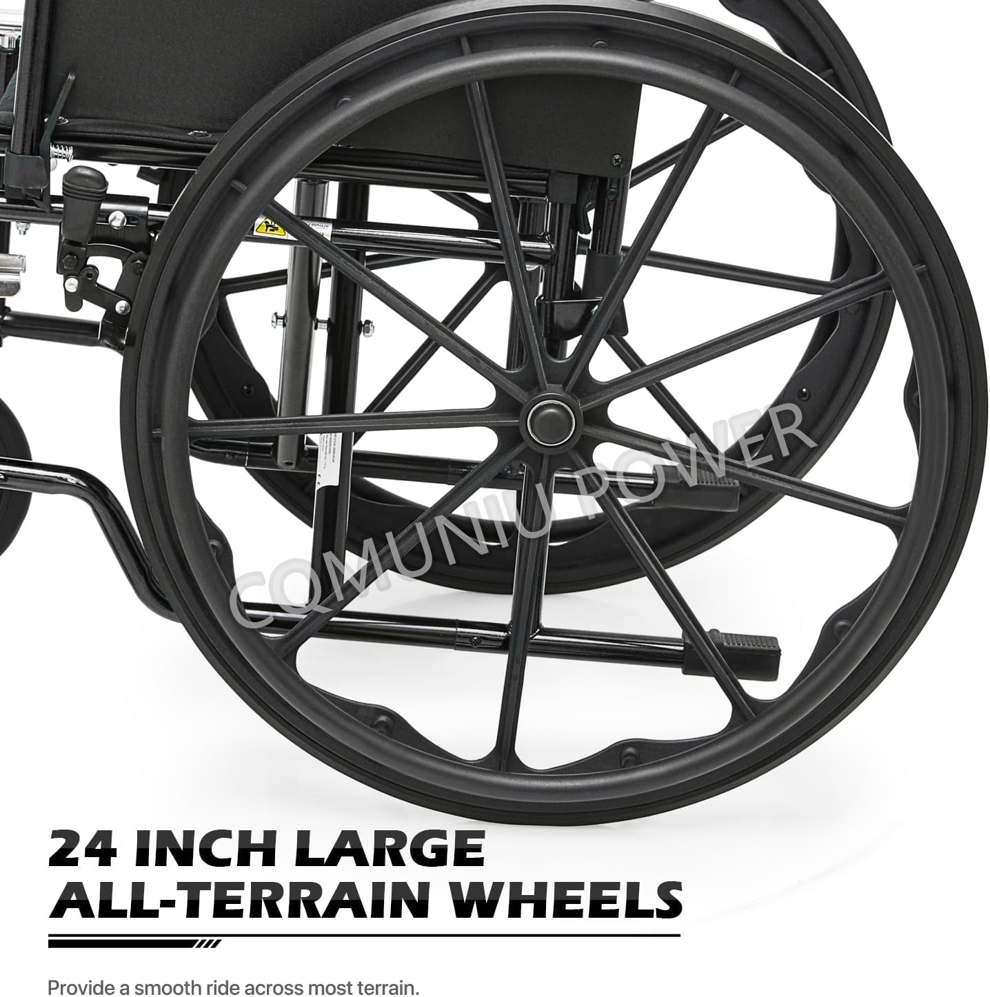 MN1011 Self Propelled Manual Wheelchairs Light Heavy Duty Folding Steel Manual Wheel Chair