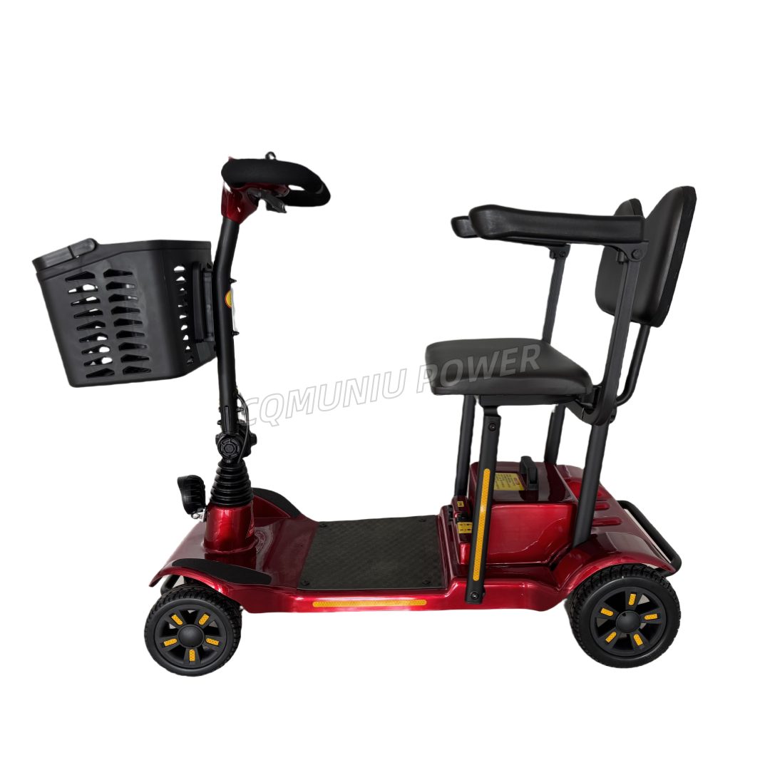MNS01 Wheel Folding Handicapped 300W Electric Mobility Scooter for Elderly Disabled Outdoor Use