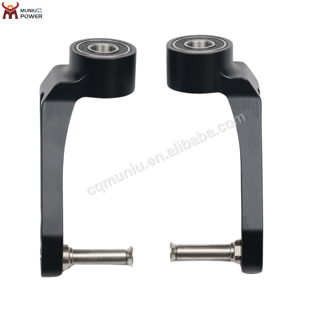 MN06-S2 Aluminum Wheelchair Caster Fork with Titanium alloy axle for 4 inch 5 inch Wheel