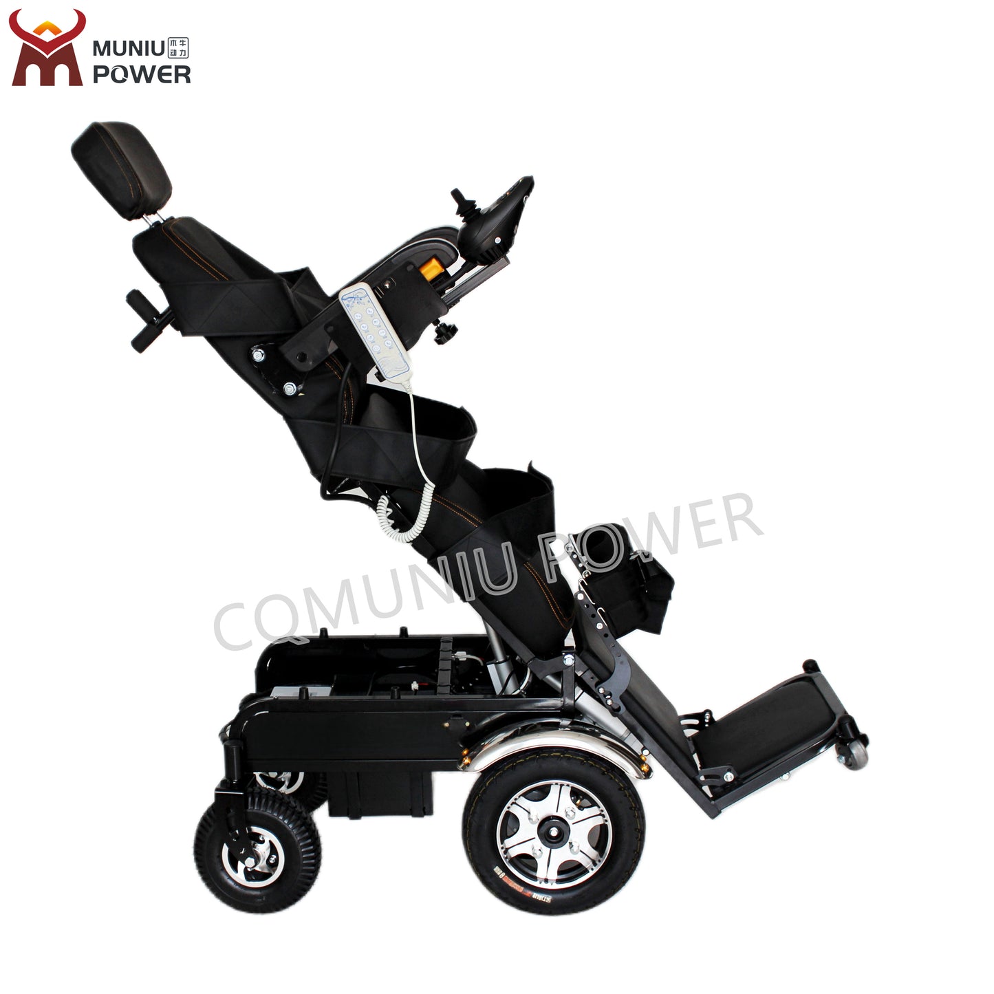 MN-SW2 350W Recline Electric Stand Up Wheelchair Automatic Standing Wheelchair