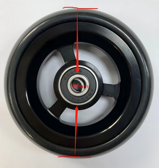 MN16-A3 Wheelchair Parts 3 inch Front Wheel