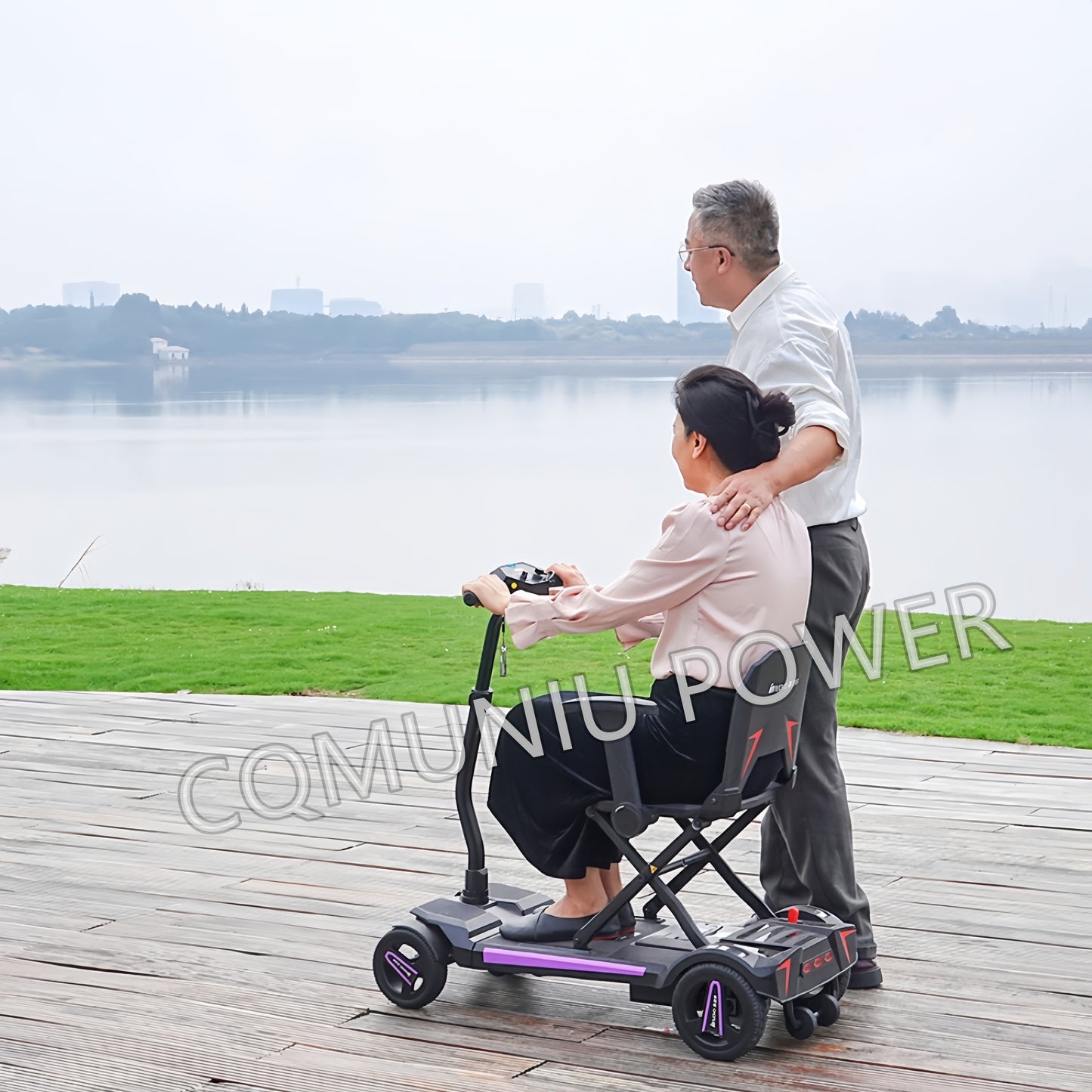 MN3473 Magnesium Auto Folding Electric Mobility Scooter Remote Control