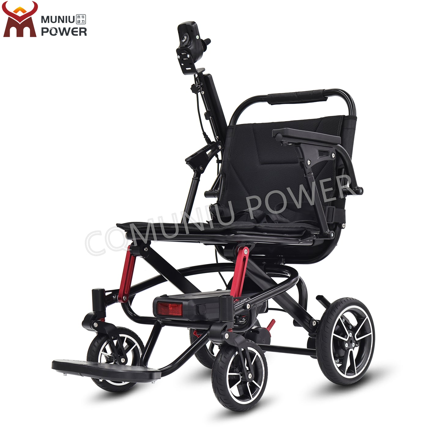 MNK02 Brushless Motor Lightweight Foldable Electric Wheelchair for Disabled & Adult