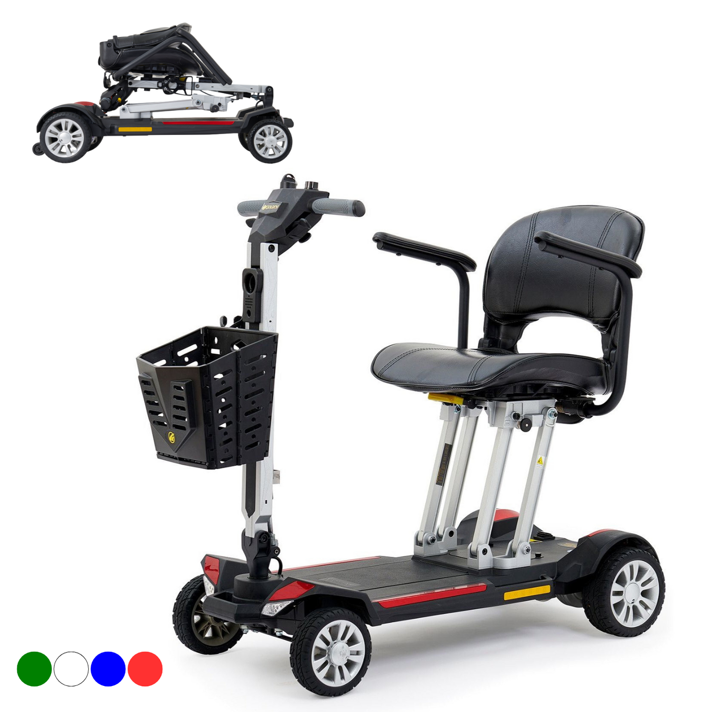 MN-TS01 4 Wheel Folding Handicapped Electric Senior Mobility Scooter