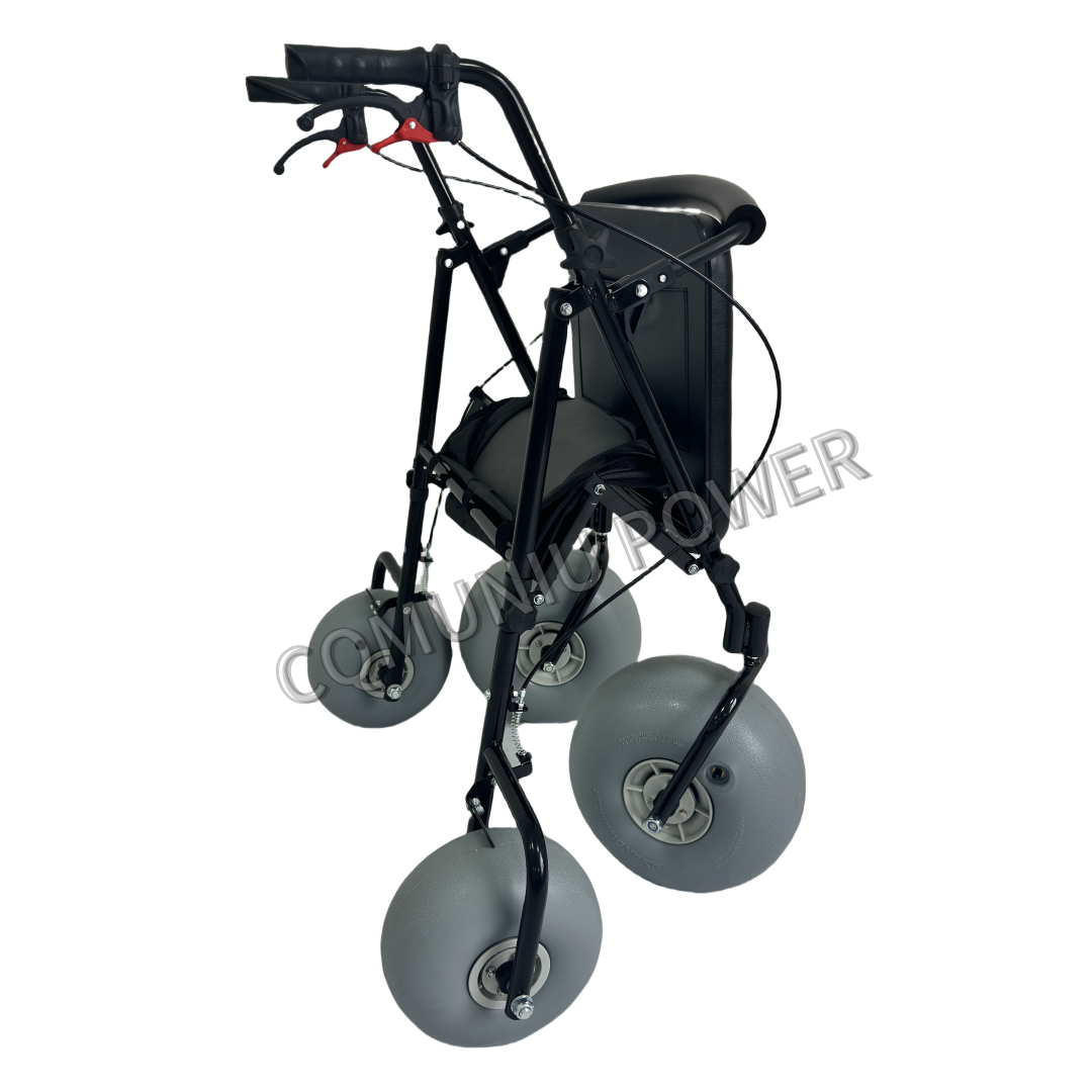 MN-ST04 All Terrain Aluminum Beach Rollator for Sand Beach Walker Rollator Conversion Kit