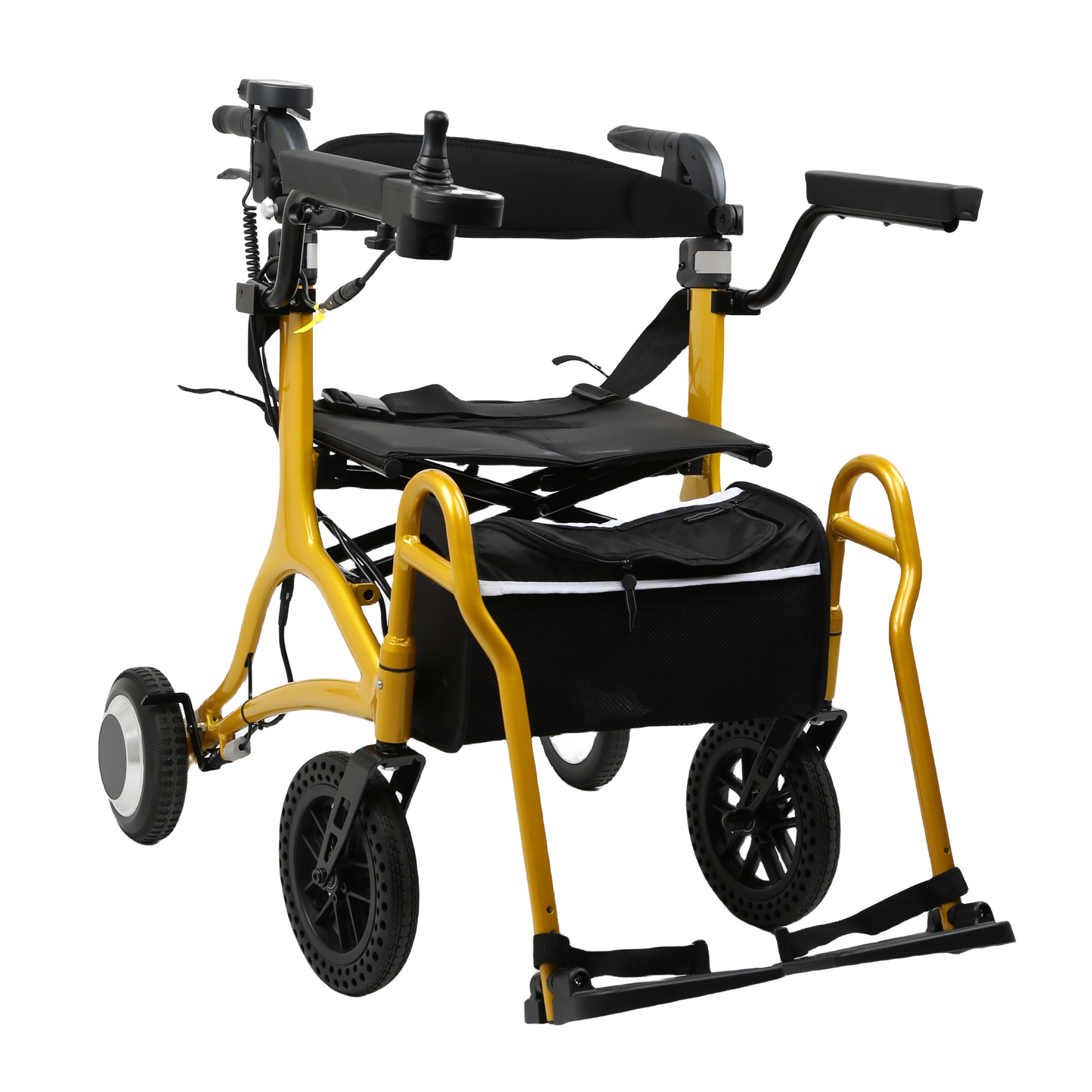 MN8867 4 in 1 Multifunction Lightweight Electric Rollator Walker Wheel Chair with Seat