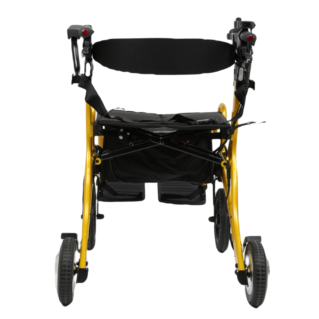 MN8867 4 in 1 Multifunction Lightweight Electric Rollator Walker Wheel Chair with Seat