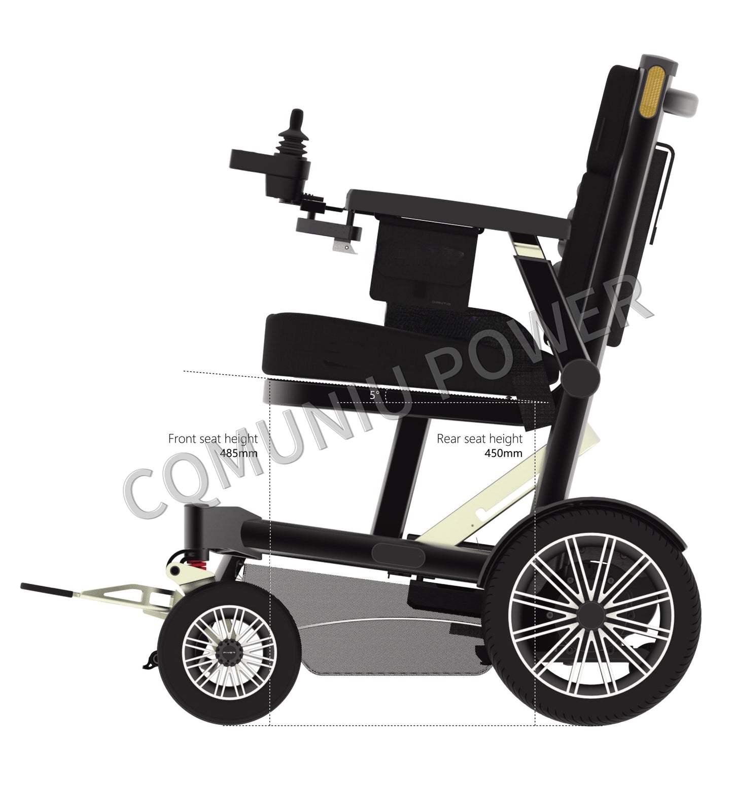 MNFR06 200kg Heavy Duty Power Wheelchair All Terrain Foldable Electric Wheel Chair for Disabled