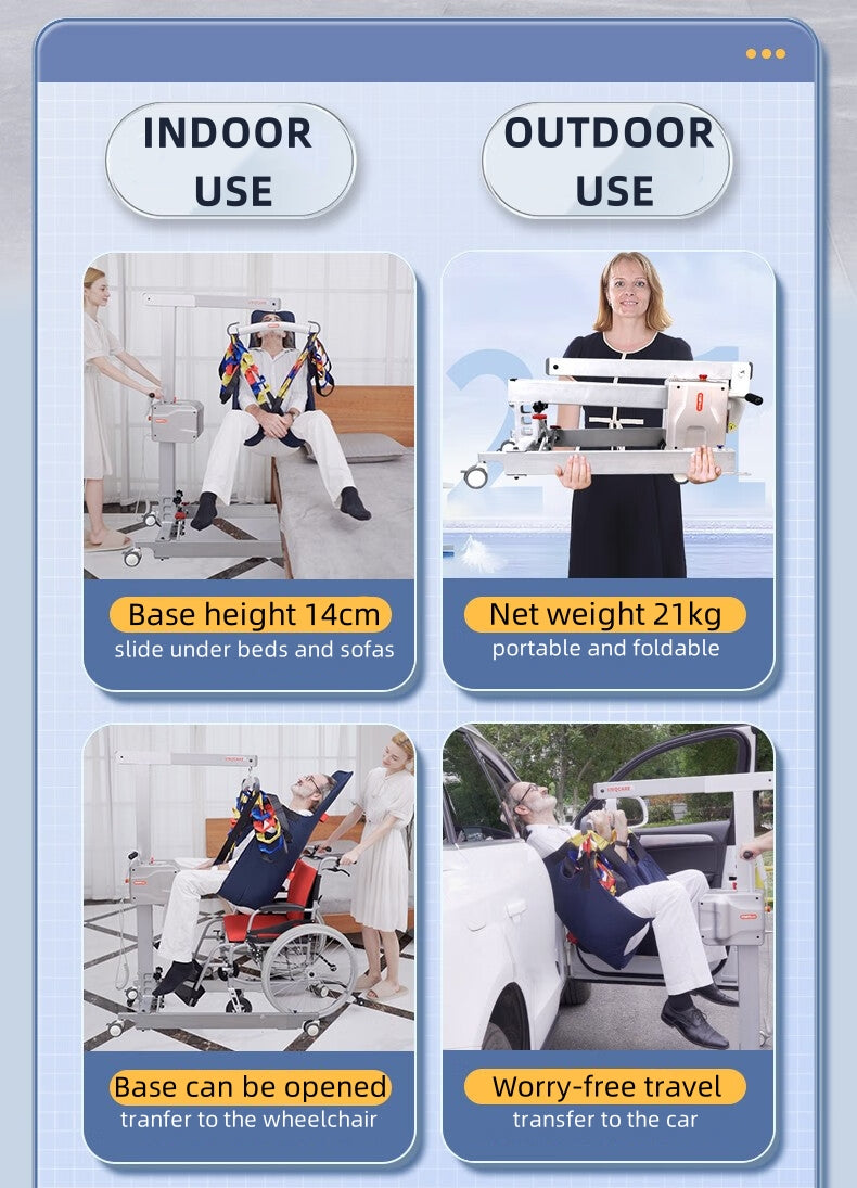 HY303 Aluminum Portable Electric Patient Lift