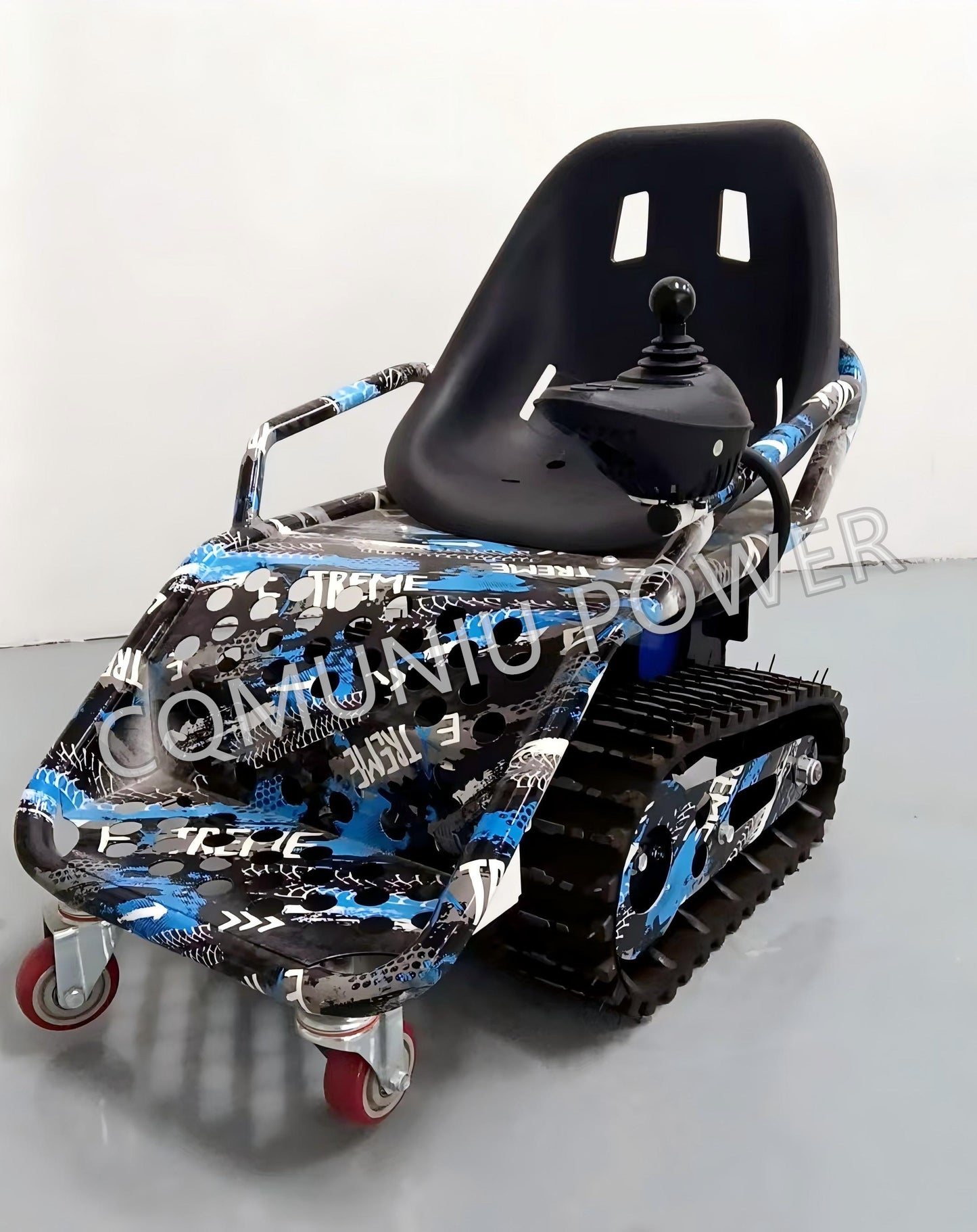 MN-GK01 Mini Electric Tracked Tank Drivable Vehicle Amusement Rides Park Go-Kart All Terrain Go Kart for Kids
