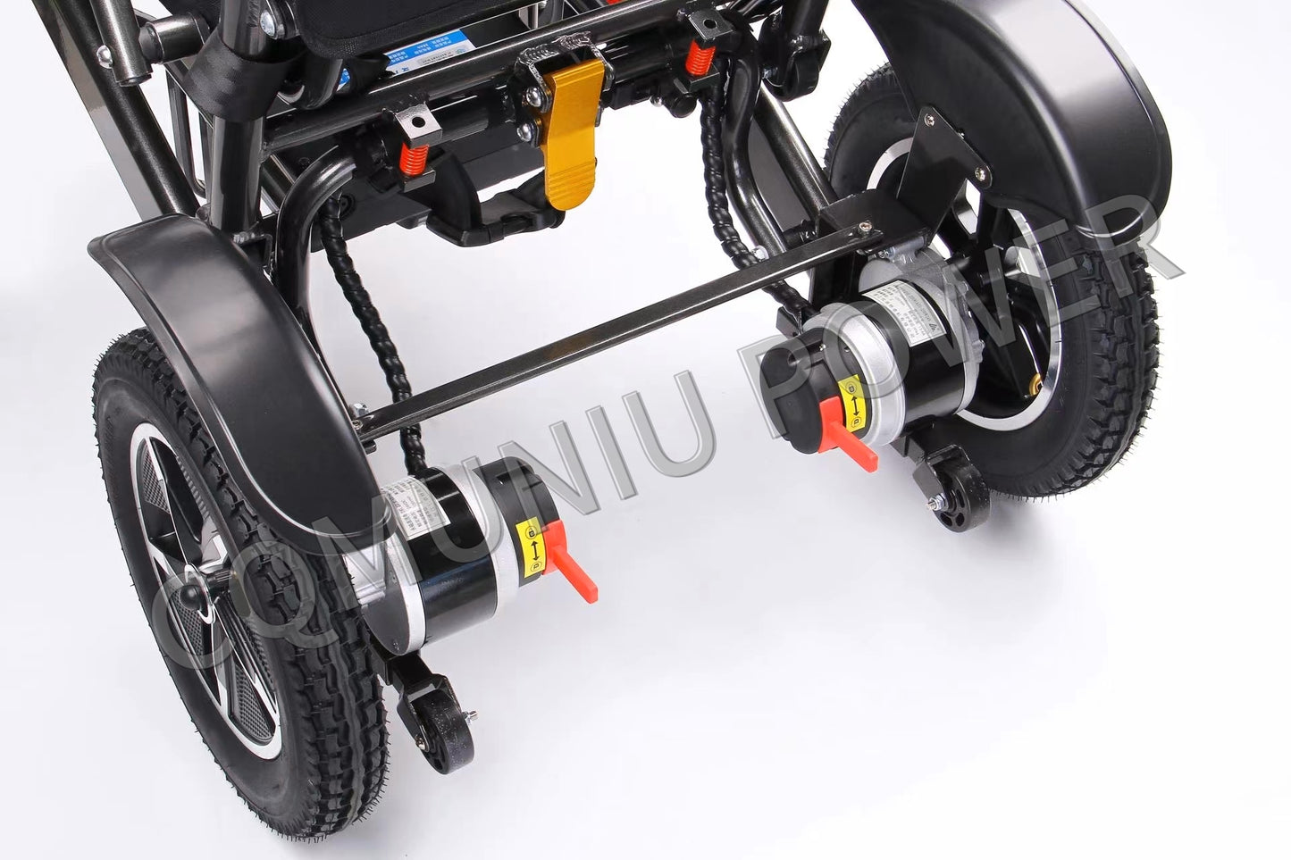 MN07S All Terrain High Premium 250W Folding Aluminum Electric Wheelchair