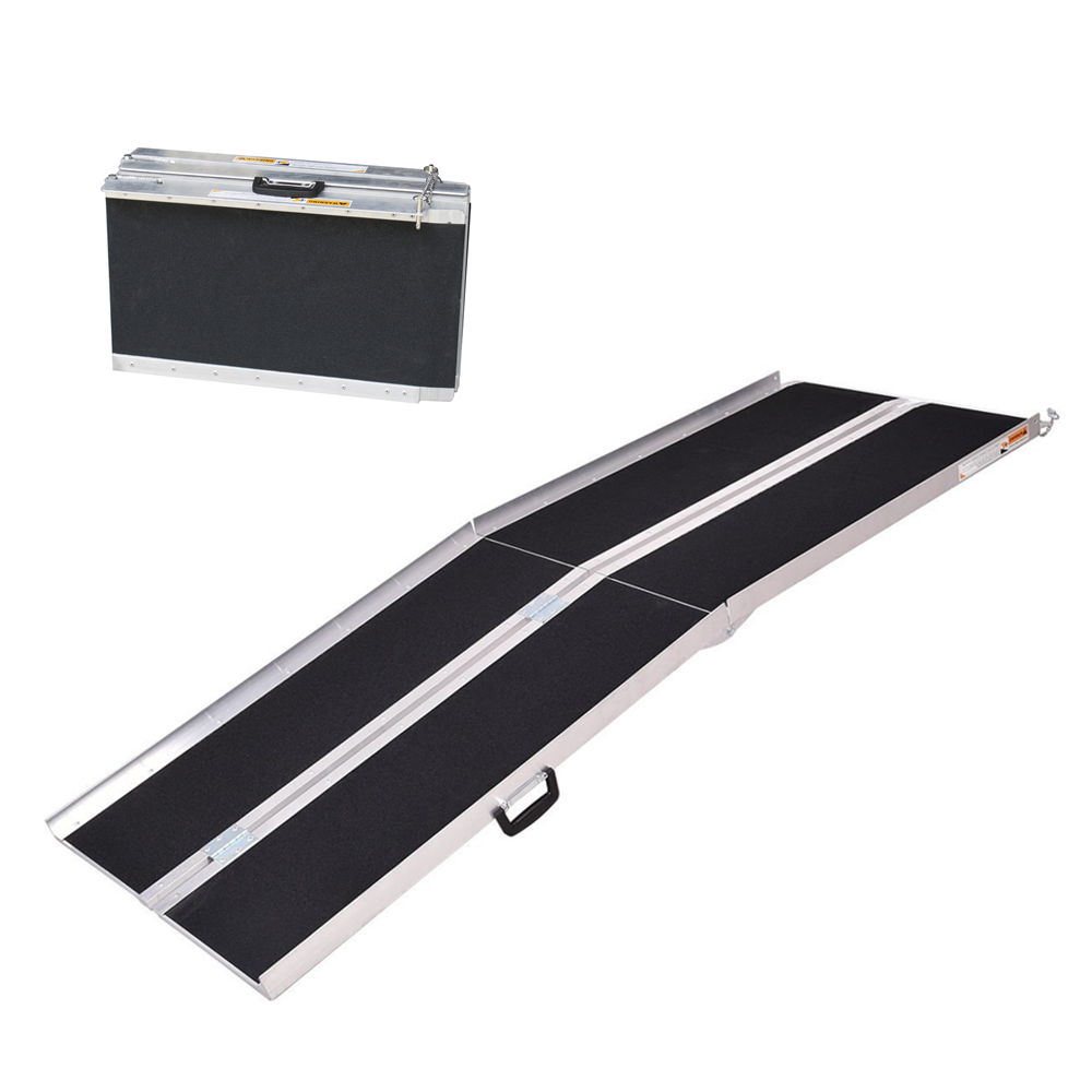 MN1007T Foldable Aluminum Alloy Wheelchair Ramp Heavy Loading Capacity 400KG