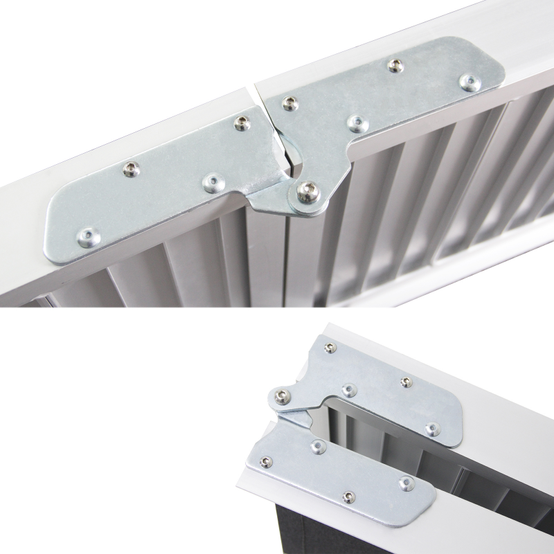 MN1007T Foldable Aluminum Alloy Wheelchair Ramp Heavy Loading Capacity 400KG