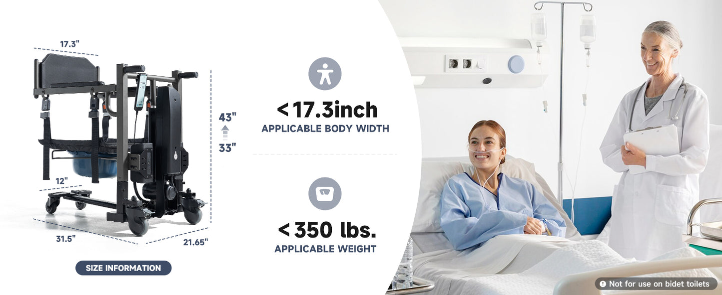 T-FLEX Multifuction Patient Lift Transfer Chair