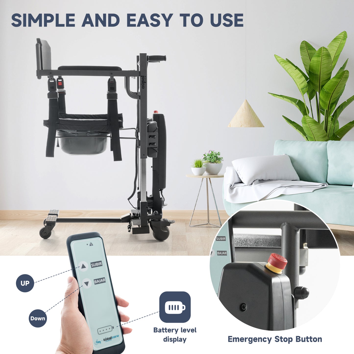 T-FLEX Multifuction Patient Lift Transfer Chair