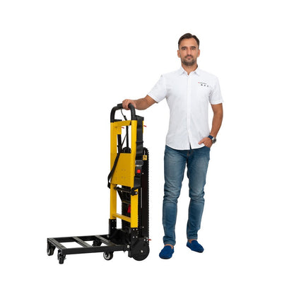 MN-11A Aluminum Alloy Electric Stair Climber Hand Trolley 24V Lithium Battery 160kg Capacity Up/Down Stairs Hospital