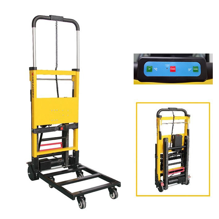 MN-11A Aluminum Alloy Electric Stair Climber Hand Trolley 24V Lithium Battery 160kg Capacity Up/Down Stairs Hospital