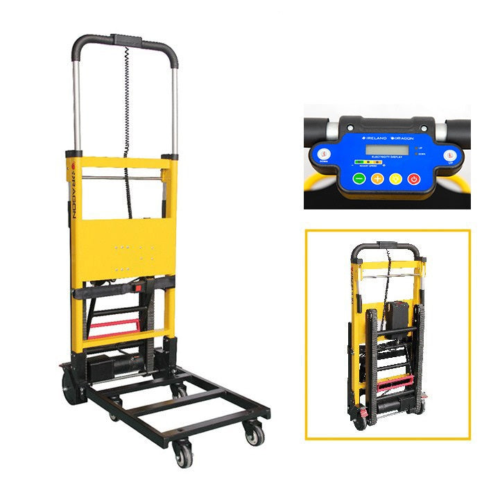 MN-11A Aluminum Alloy Electric Stair Climber Hand Trolley 24V Lithium Battery 160kg Capacity Up/Down Stairs Hospital