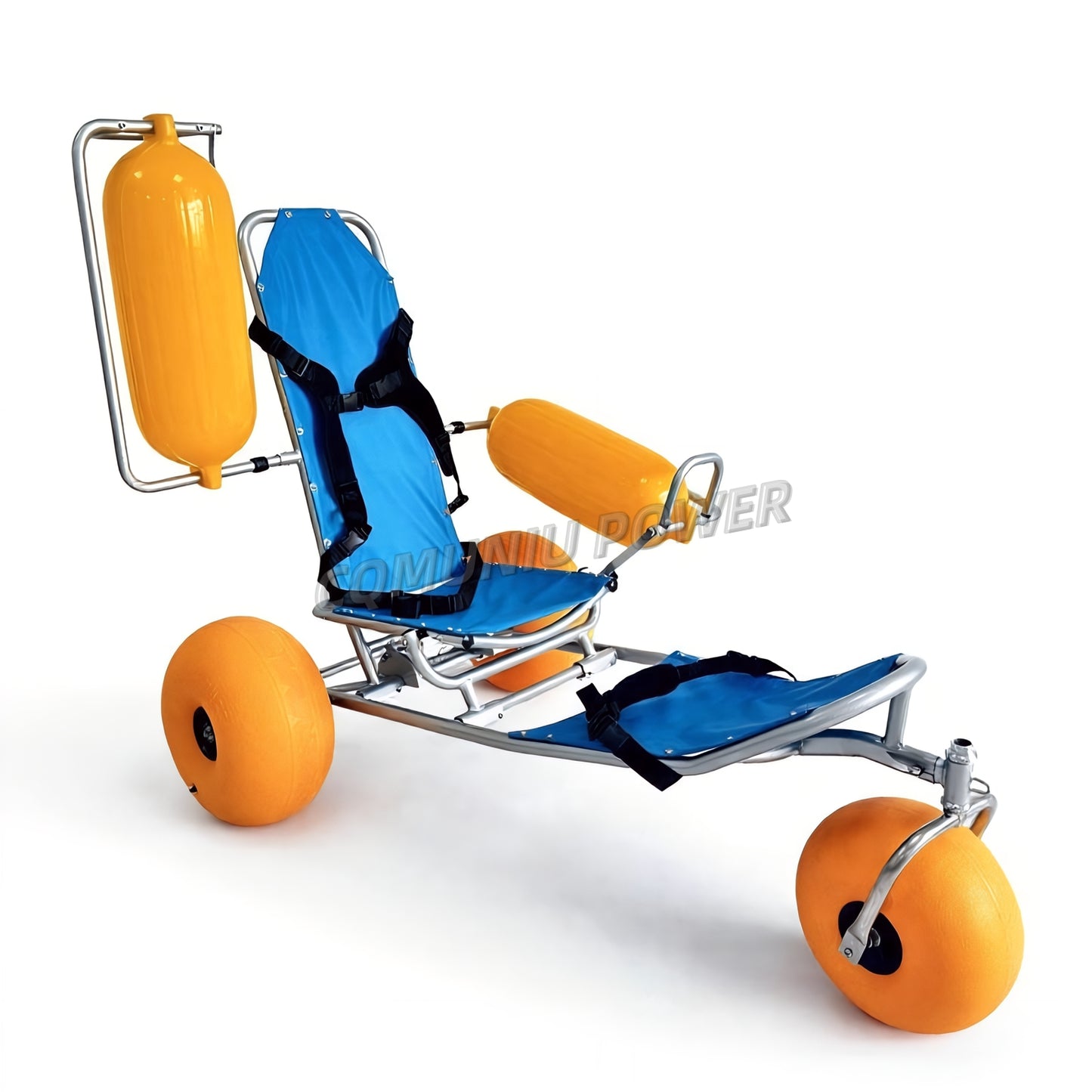 MN-BW01 Motorized Folding Floating Beach Accessible Wheelchairs All Terrain Sand Wheel Chair