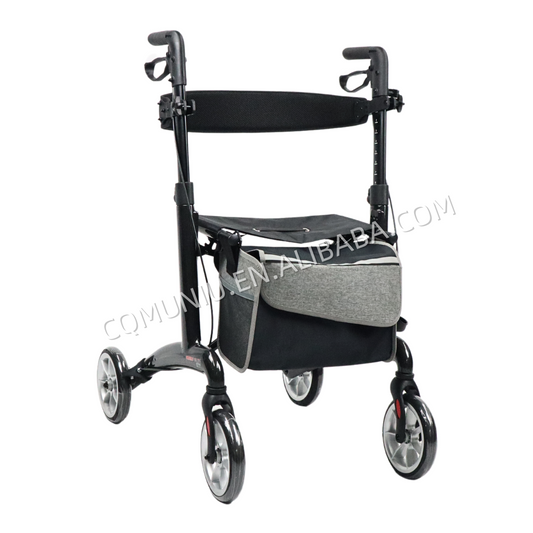 MN8890 Light Bariatric Carbon Fiber Rollator Folding Walker