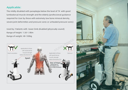 MN-XZ-1 Electric Assisted Standing rehabilitation training Lifting machine standing Aid for Mild Disability Lower Limb Dyskinesia