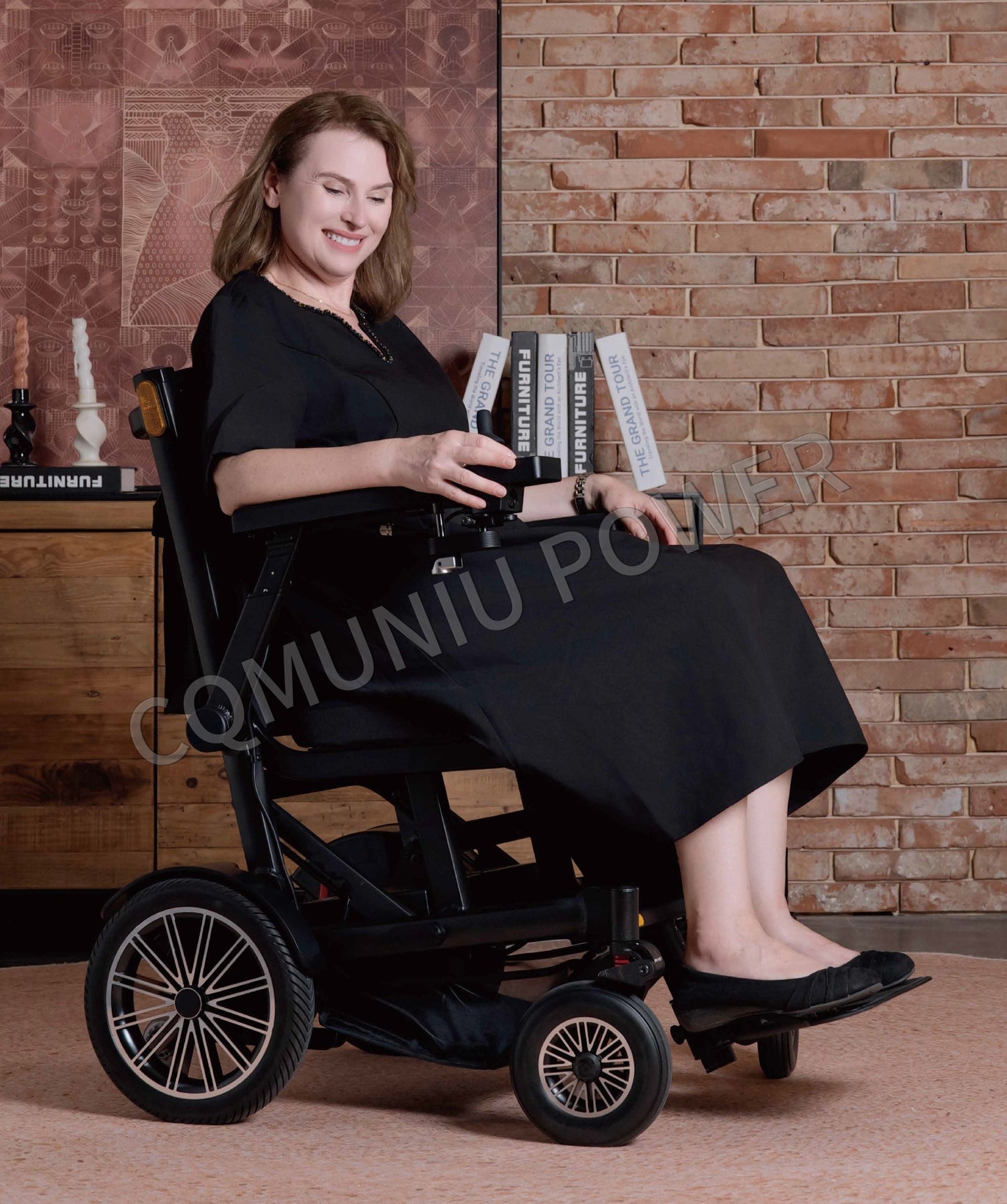 MNFR06 200kg Heavy Duty Power Wheelchair All Terrain Foldable Electric Wheel Chair for Disabled