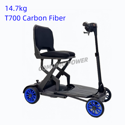 MNS2501 14.5kg Ultra Lightweight All Carbon Fiber Electric Mobility Scooter Folding Travel Handicapped Scooter for Disabled