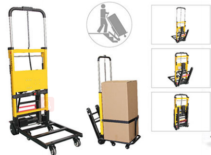 MN-11A Aluminum Alloy Electric Stair Climber Hand Trolley 24V Lithium Battery 160kg Capacity Up/Down Stairs Hospital