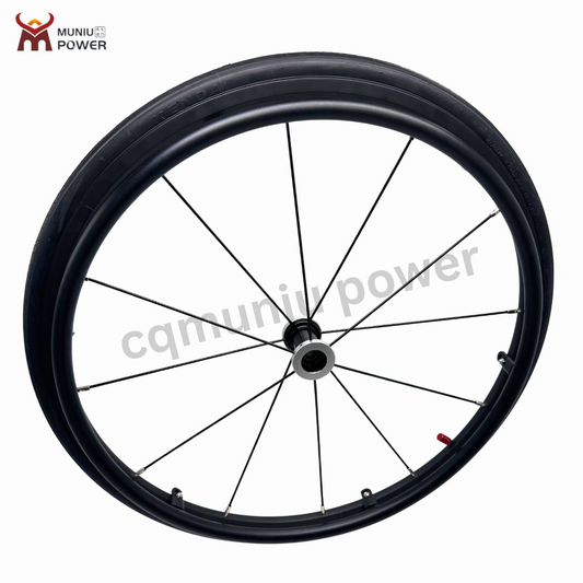 MN20-R13 Wheelchair Parts Wheel Aluminum 24'' 25'' Inch Rear Wheel Tire with Iron Apoke