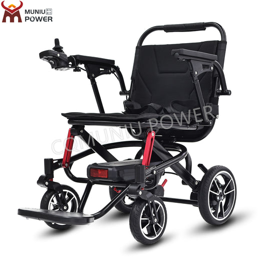 MNK02 Brushless Motor Lightweight Foldable Electric Wheelchair for Disabled & Adult