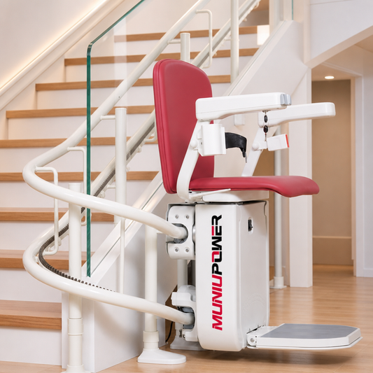 MN-CC03 Electric Curved Stair Lift Chair for Elderly & Mobility-Impaired Users