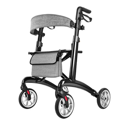 MN8890 Light Bariatric Carbon Fiber Rollator Folding Walker