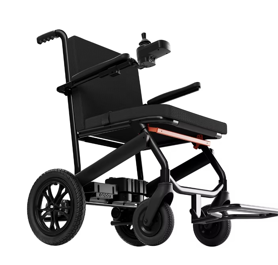 MN-LD3-B Lightweight Carbon Fiber Electric Wheelchair for Adults Compact Folding