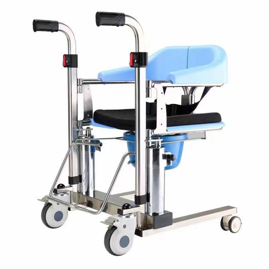 MN260 Waterproof Stainless Steel Hydraulic Patient Lifting Transfer Chair Elderly