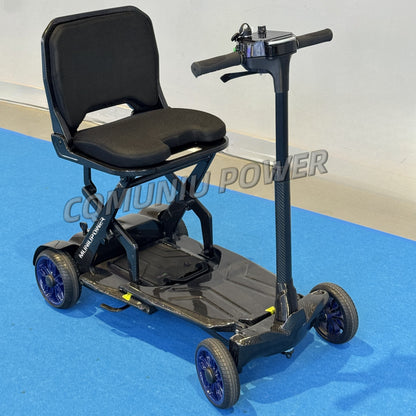 MNS2501 14.5kg Ultra Lightweight All Carbon Fiber Electric Mobility Scooter Folding Travel Handicapped Scooter for Disabled
