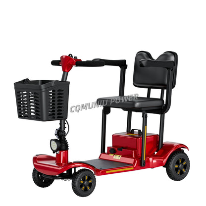 MNS01   Wheel Folding Handicapped 300W Electric Mobility Scooter for Elderly Disabled Outdoor Use