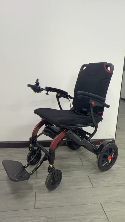 MN04 Lightweight Semi Carbon Fiber Aluminum Alloy Electric Wheelchair