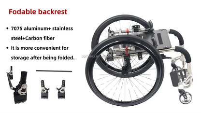 Customizable Titanium Alloy MN9883L Manual Active Wheelchair Foldable Active Sports Wheelchair Rehabilitation Therapy Supplies