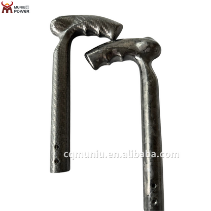 MUNIU Wheelchair Parts Carbon Fiber Push Handle Grip Adjustable Height Carbon Fibre Push Handles