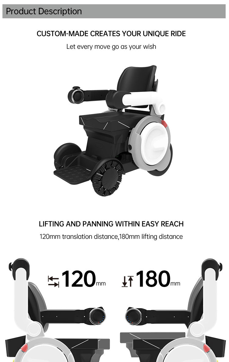 MN-LB01 70Ah All Terrain 4 Wheel Off Road Handicapped Electric Mobility Scooter Powerful Wheelchair