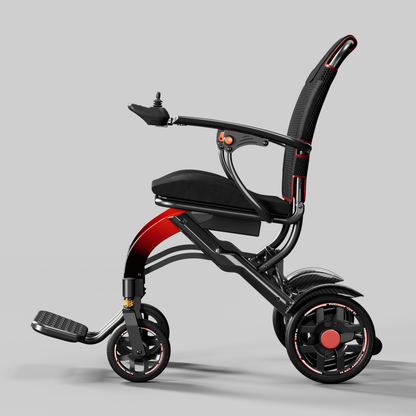 MN04 Lightweight Semi Carbon Fiber Aluminum Alloy Electric Wheelchair
