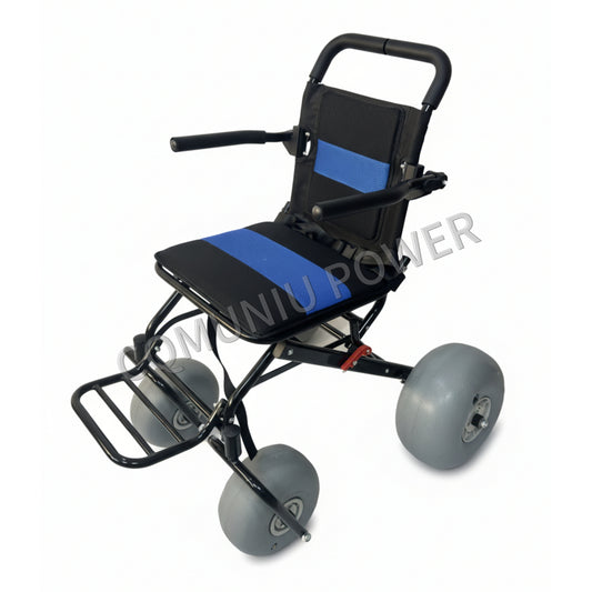 MN-BW04 Off Road Lightweight Foldable Beach Wheel chair All Terrain Disabled Beach Wheelchair For Sand