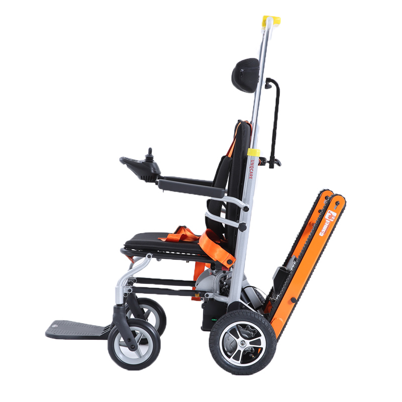 PL001 Rehabilitation Therapy Supplies Handicapped High Quality Hydraulic Track Electric Wheelchair Climber Stair Climbing Wheelchair