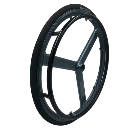 MN20-R5 Wheelchair Rear Wheel with 3 Aluminum Spokes