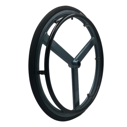 MN20-R5 Wheelchair Rear Wheel with 3 Aluminum Spokes